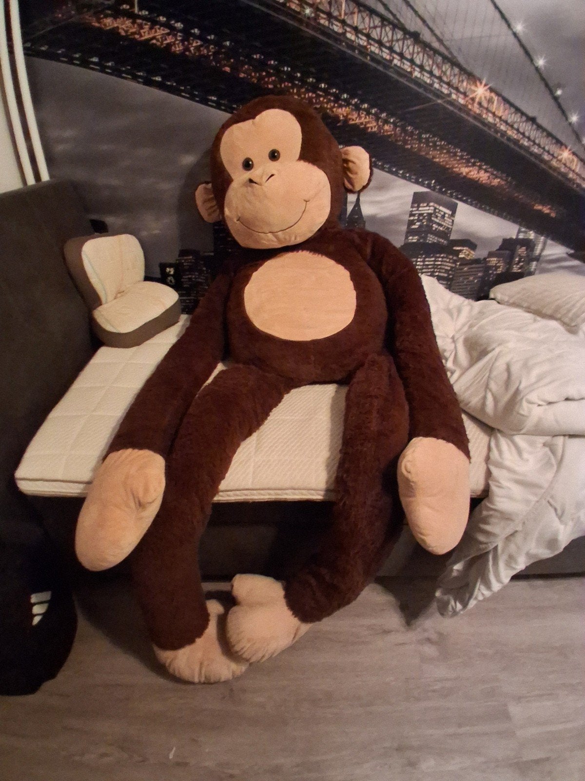 Mega aap knuffel, Ophalen, Zo goed als nieuw, Aap