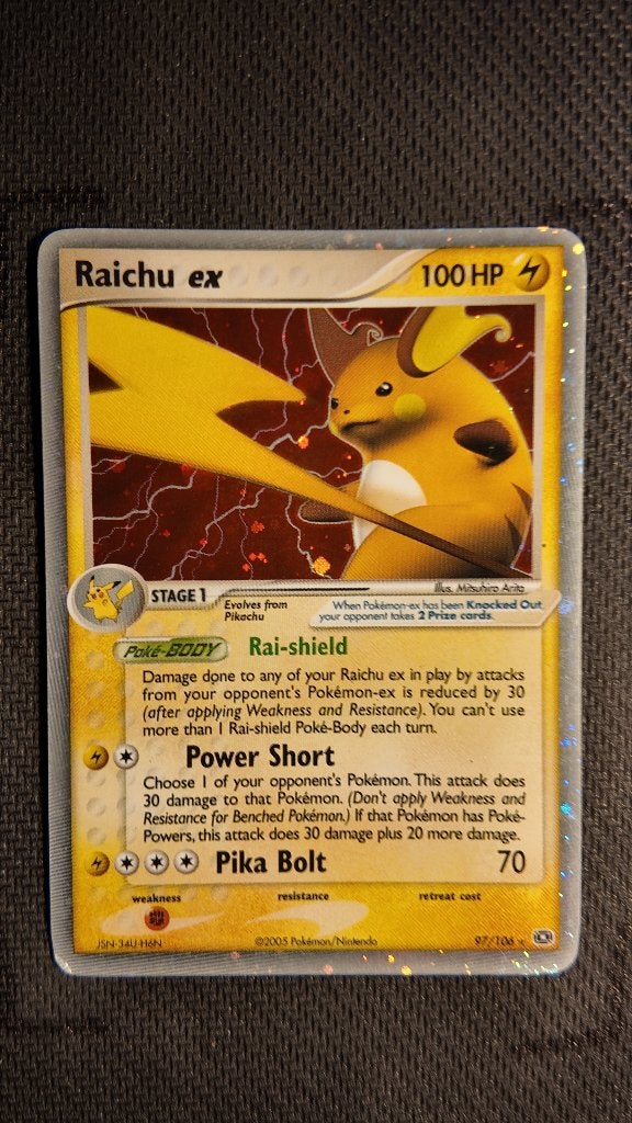Raichu ex 97 Emerald | Pokemon kaart, Ophalen, Zo goed als nieuw, Losse kaart, Foil