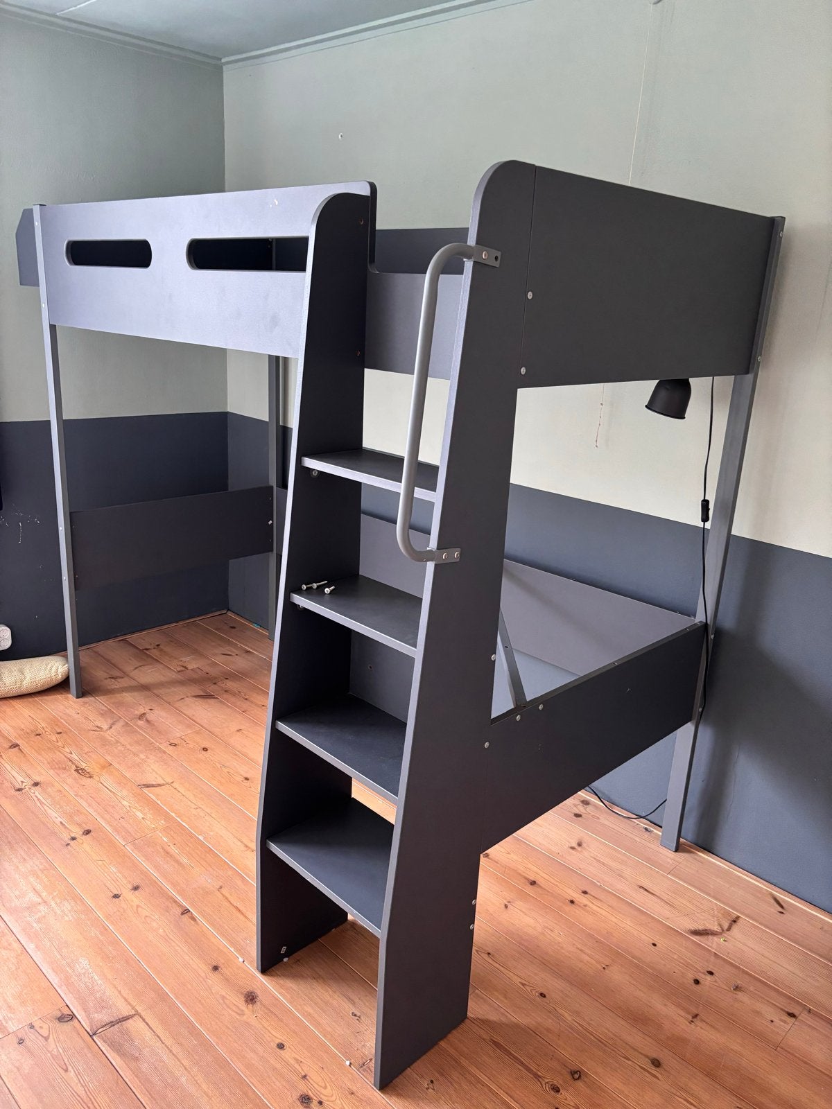 Hoogslaper met bureau mogelijkheid, Ophalen, Gebruikt, Eenpersoons, 200 cm