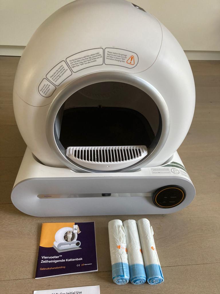 Viervoeter Automatische Zelfreinigende Kattenbak, Ophalen, Zelfreinigend, Zo goed als nieuw