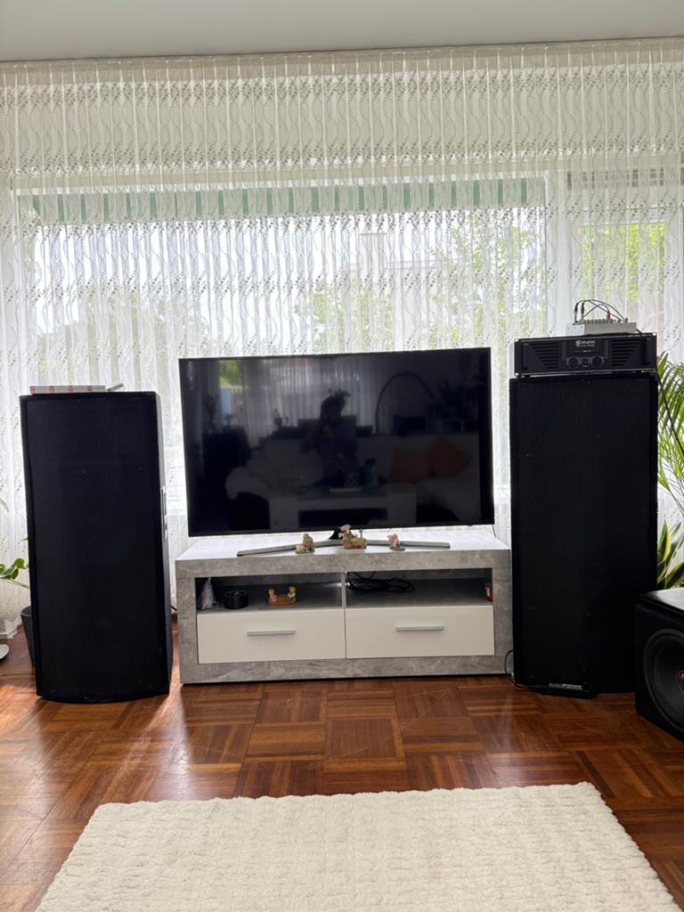 Complete PA set met speakers, versterker en mixer, Audio, Tv en Foto, Luidsprekers, Gebruikt, Overige typen, 120 watt of meer