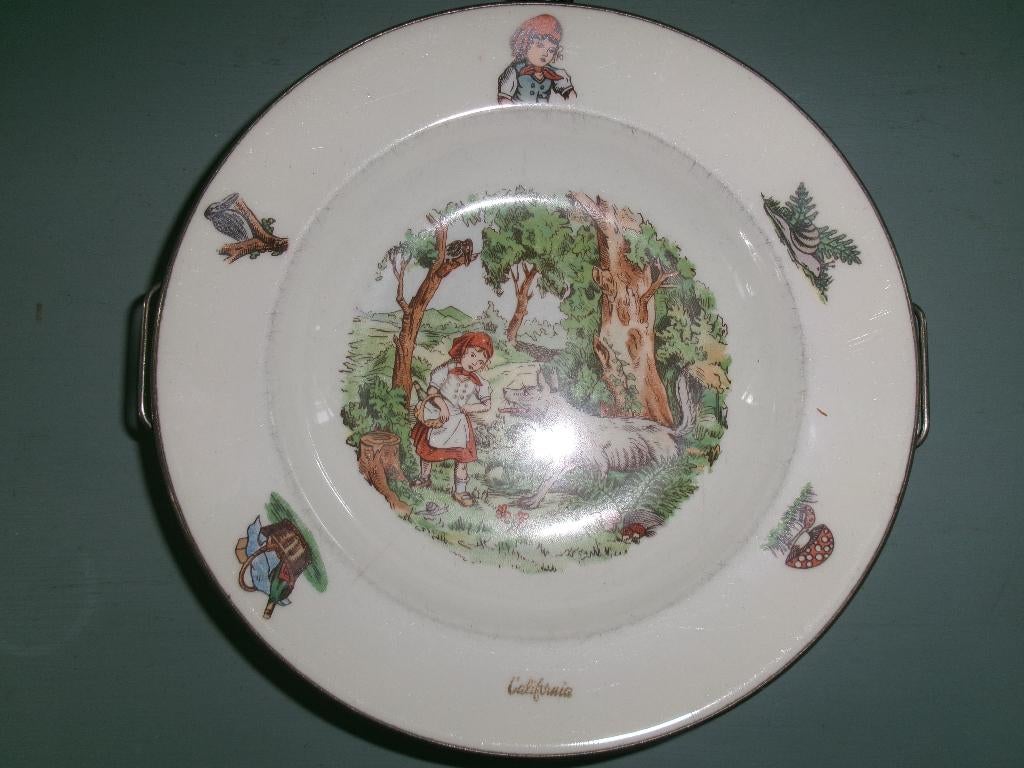 Mooi warm houdbordje van California, Antiek en Kunst, Antiek | Servies los, Ophalen of Verzenden