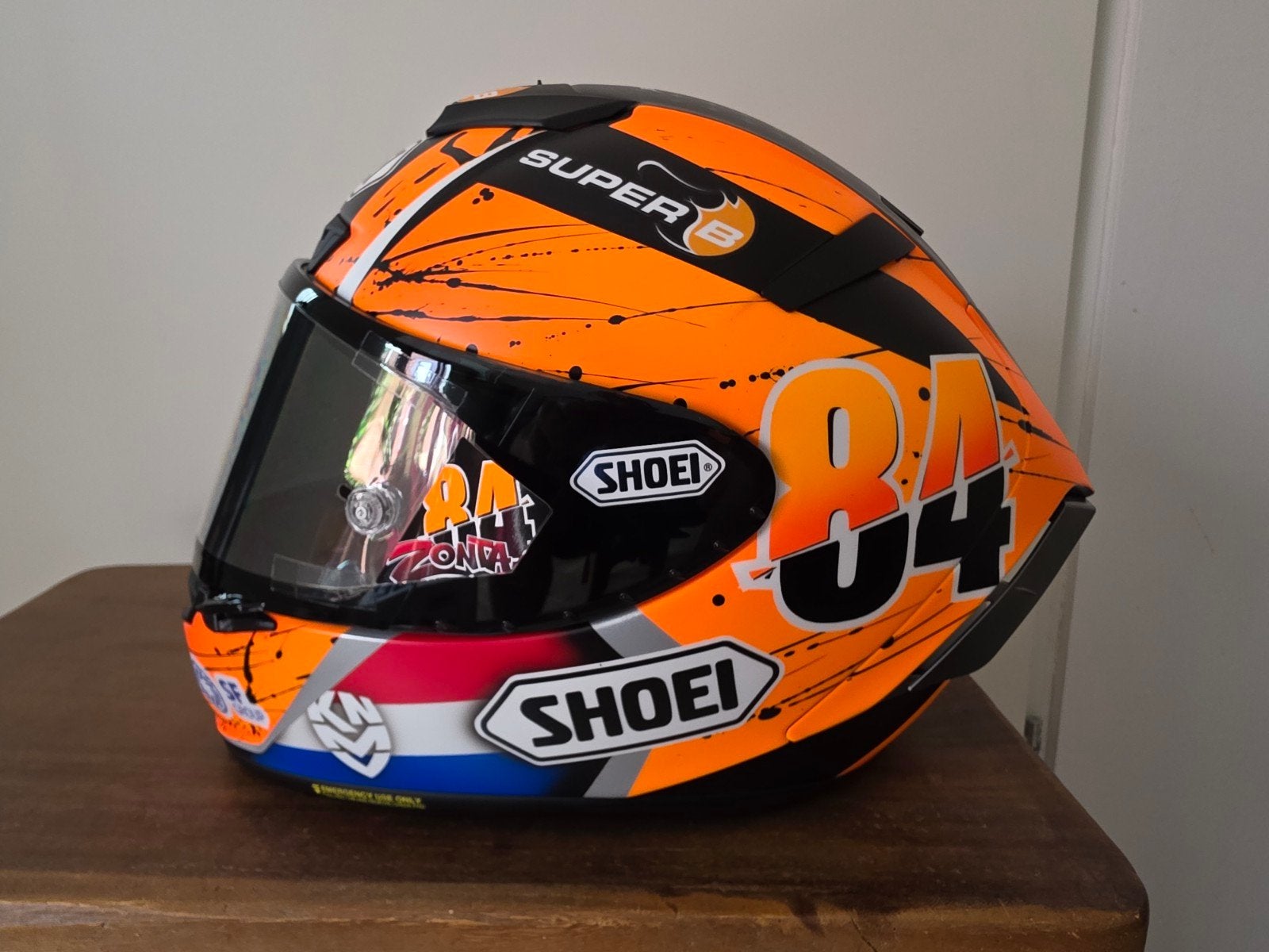 Unieke kans! Shoei XSPR- Pro Zonta van de Goorbergh replica, Ophalen of Verzenden, Nieuw zonder kaartje, Integraalhelm, Shoei