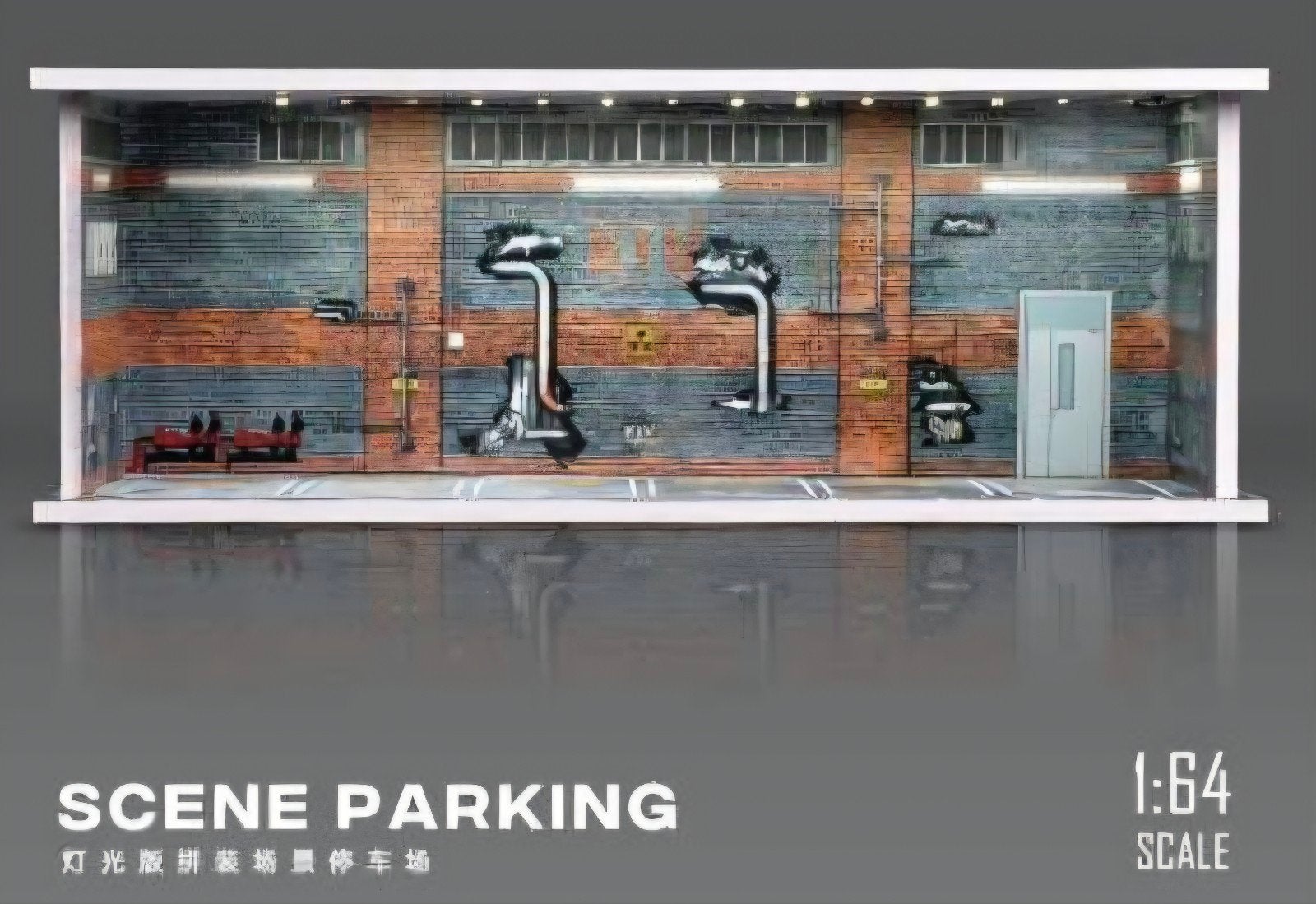 Black Box Old factory parking lot with light, various, Hobby en Vrije tijd, Mymodelcar@outlook.com, Ophalen of Verzenden, Auto