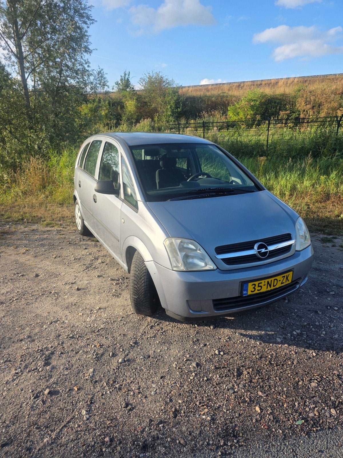 Opel Meriva 1.6 16V Easytronic 2003 Grijs, Auto's, Opel, Stof, 4 cilinders, 100 pk, 1200 kg