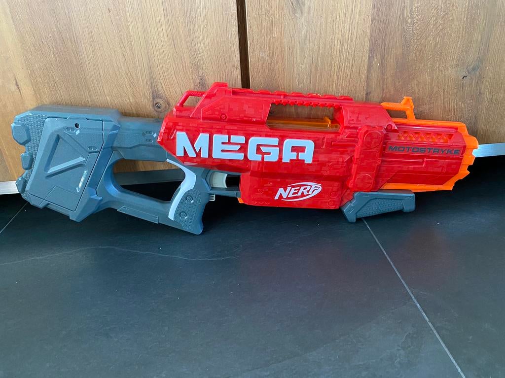 Nerf mega motostryke, Kinderen en Baby's, Speelgoed | Buiten | Actiespeelgoed, Ophalen of Verzenden, Zo goed als nieuw