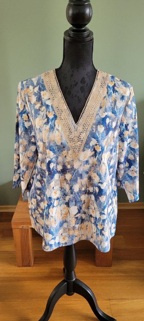 SHEIN ibiza boho blouse top maat M/L 40/42 Nieuw, Maat 38/40 (M), Blauw, Nieuw, Ophalen of Verzenden