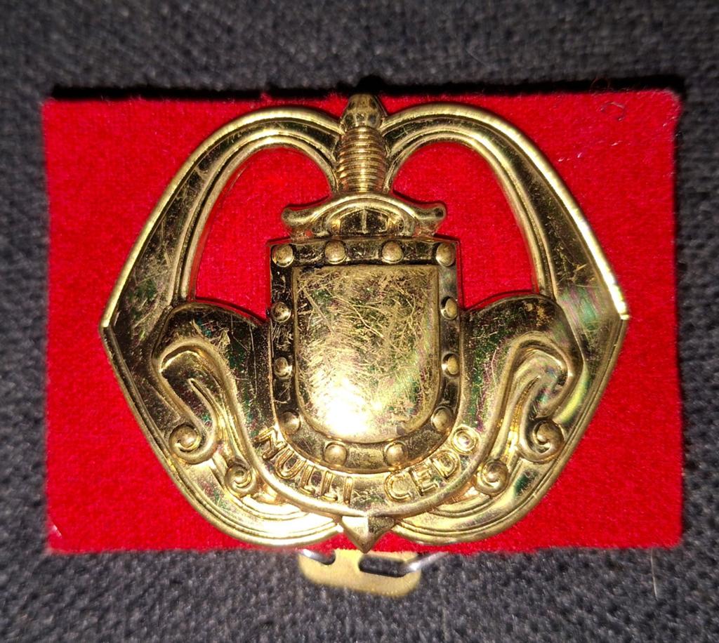 Baretembleem - Koninklijke Landmacht, Verzamelen, Speldjes, Pins en Buttons, Verzenden, Gebruikt, Overige onderwerpen, Speldje of Pin