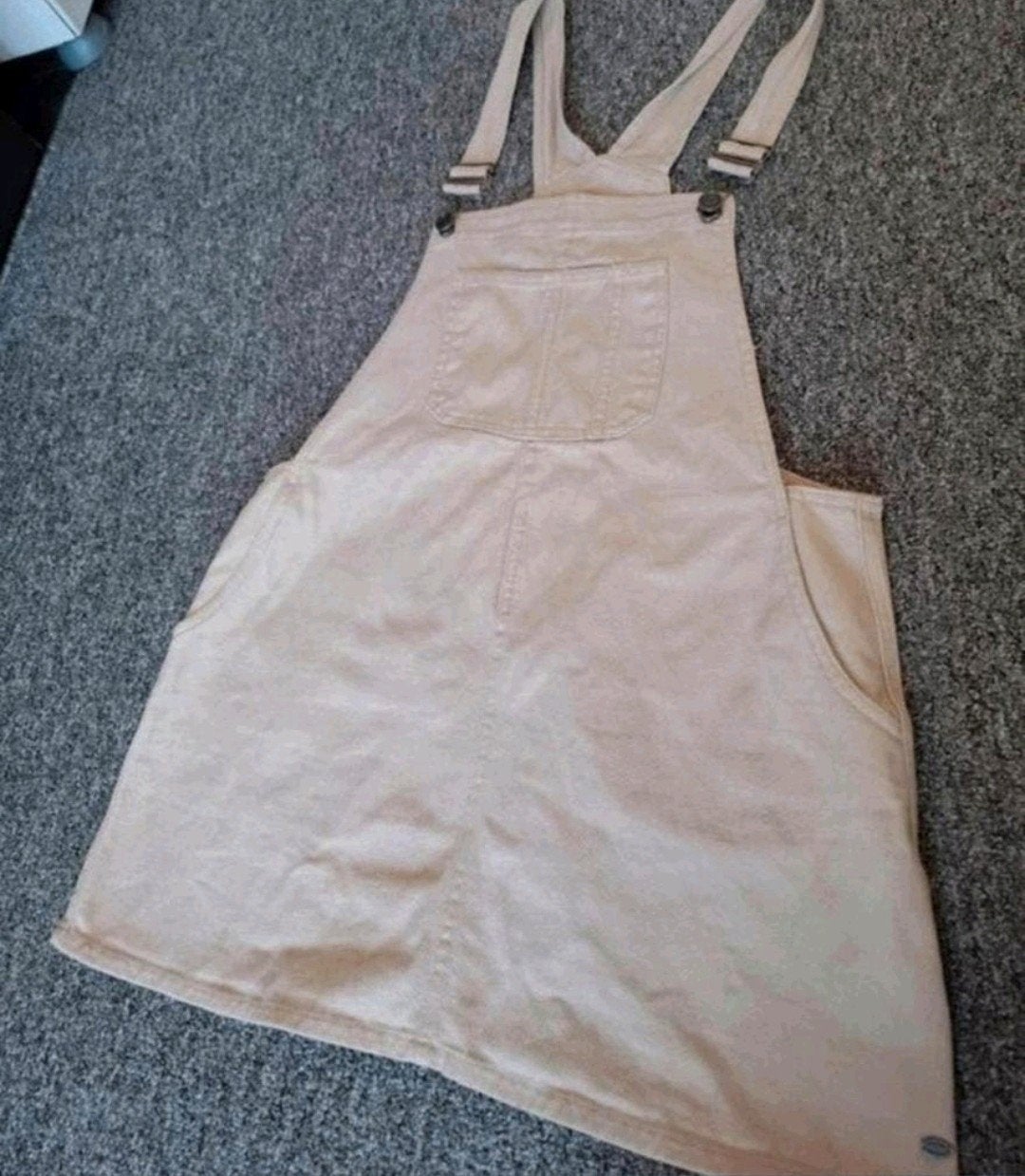 Pull & Bear beige corduroy tuinbroek jurk - Maat L, Beige, Maat 42/44 (L), Ophalen of Verzenden, Zo goed als nieuw