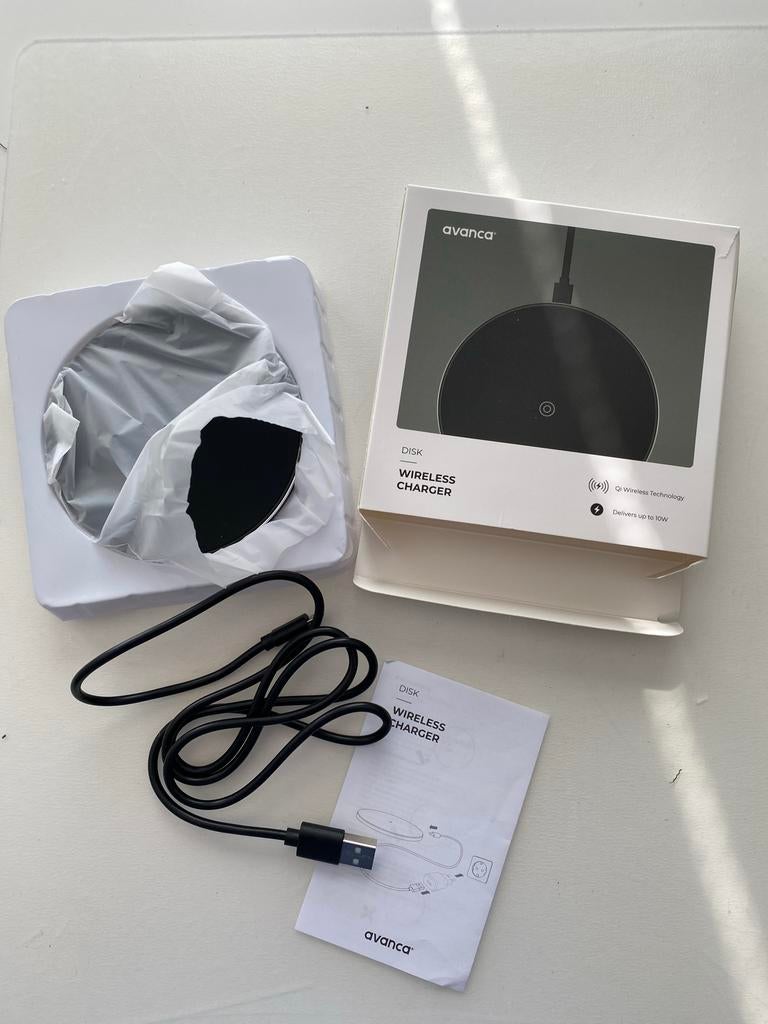 OPLADER Avanca  Disk Draadloze - Qi Wireless Charger 10W, Telecommunicatie, Ophalen of Verzenden, Nieuw, Overige merken
