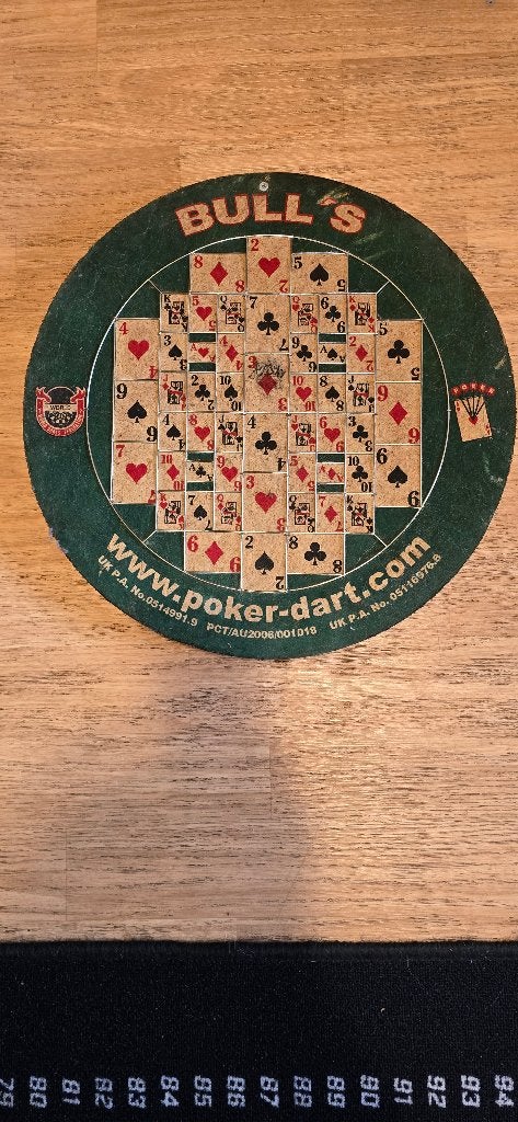 Bulls Poker Dartbord - Uniek en Leuk!, Sport en Fitness, Ophalen, Gebruikt, Dartbord