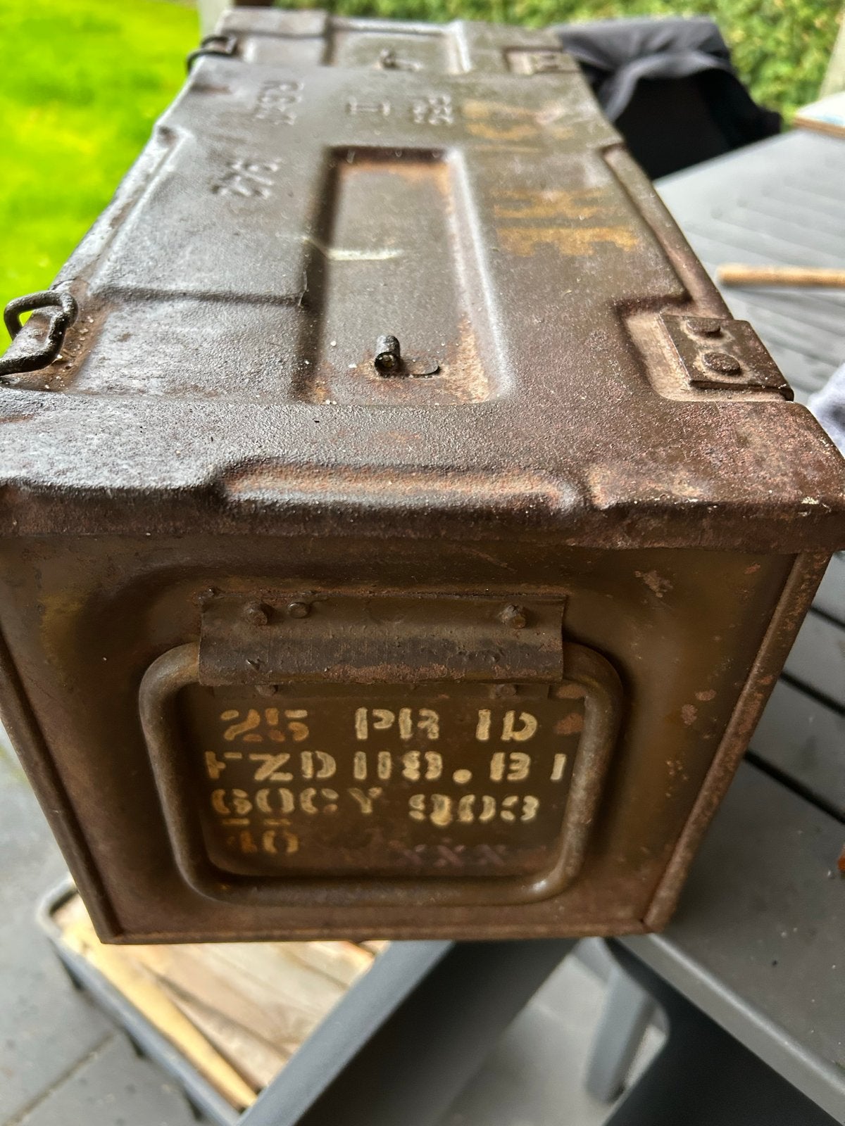 Vintage Metalen Munitiekist - Authentiek Militair, Ophalen, Overige soorten, Overige gebieden, Kist of Geocache