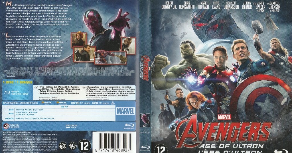 Avengers age of ultron blu ray marvel ( nederlands .o.t), Engels, Nederlands, Film, Science Fiction en Fantasy