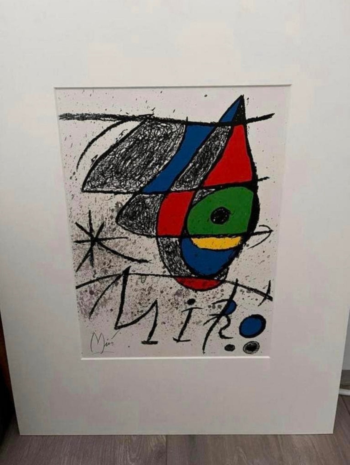 Joan Miro 1893-1983 / Mooie Litho 43x53cm., Antiek en Kunst, Origineel, Ophalen of Verzenden, Abstract, Lithografie