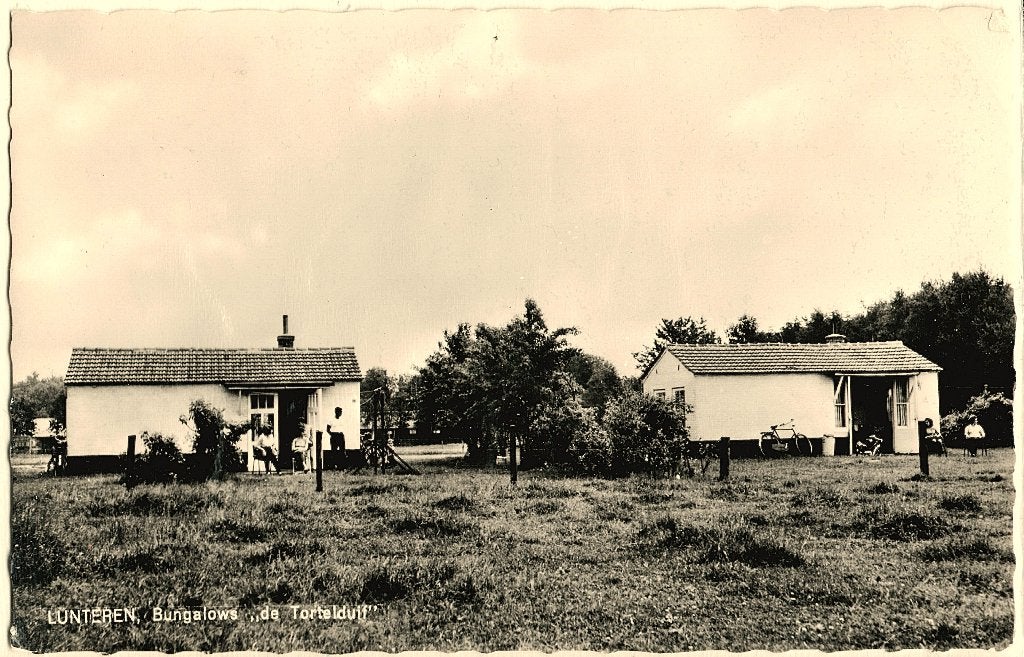 Lunteren Gld, bungalows de Tortelduif, gelopen 1966, Verzenden, 1960 tot 1980, Gelopen, Gelderland