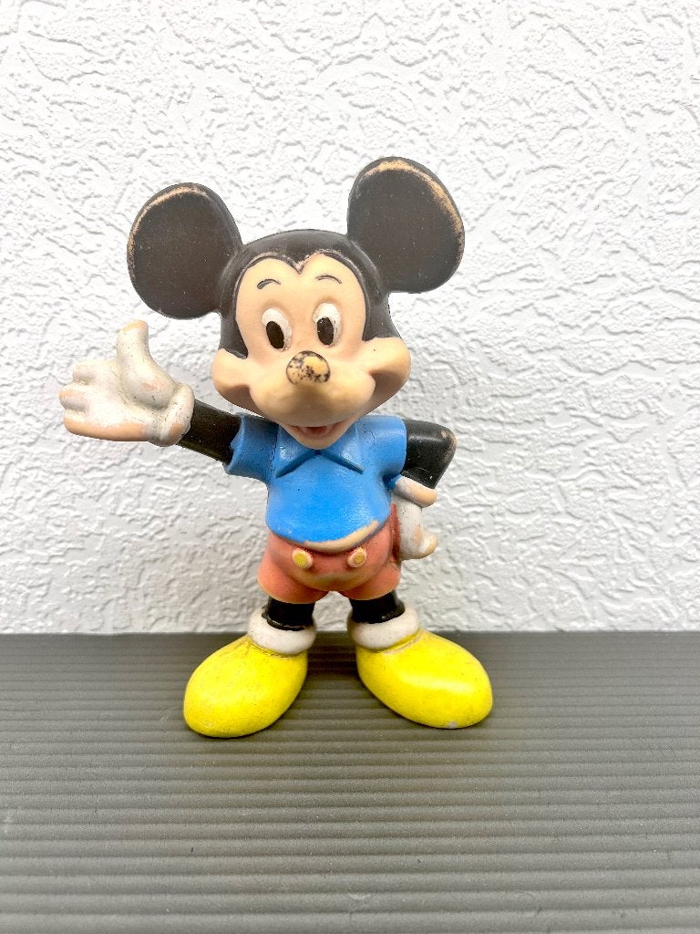 Mickey Mouse "pouet"-figuurtje (piepspeeltje), Ophalen of Verzenden, Gebruikt