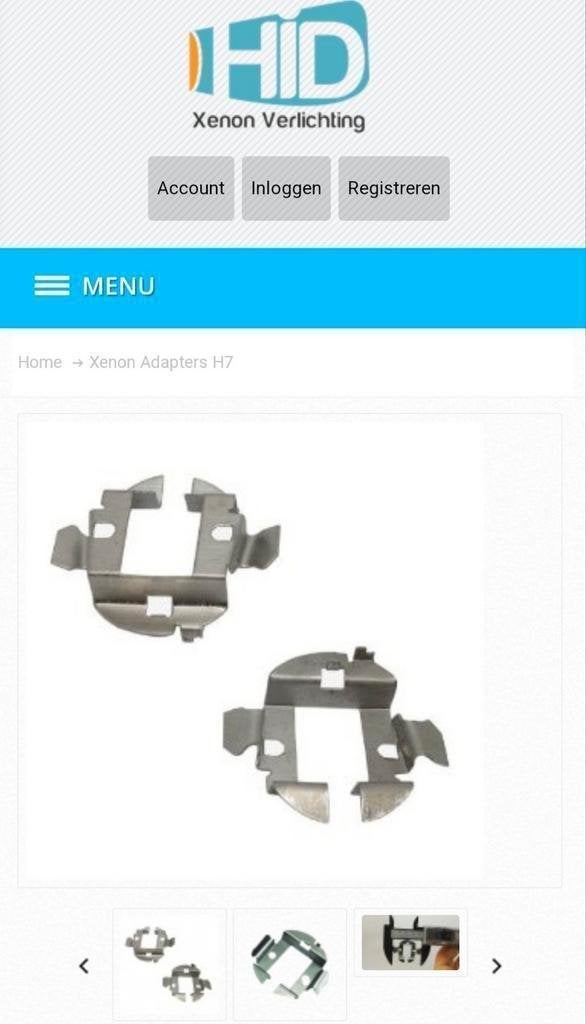 BMW/Ford/Mercedes/Opel/Saab/VW/Volvo HID adapter xenon H7, Ophalen of Verzenden