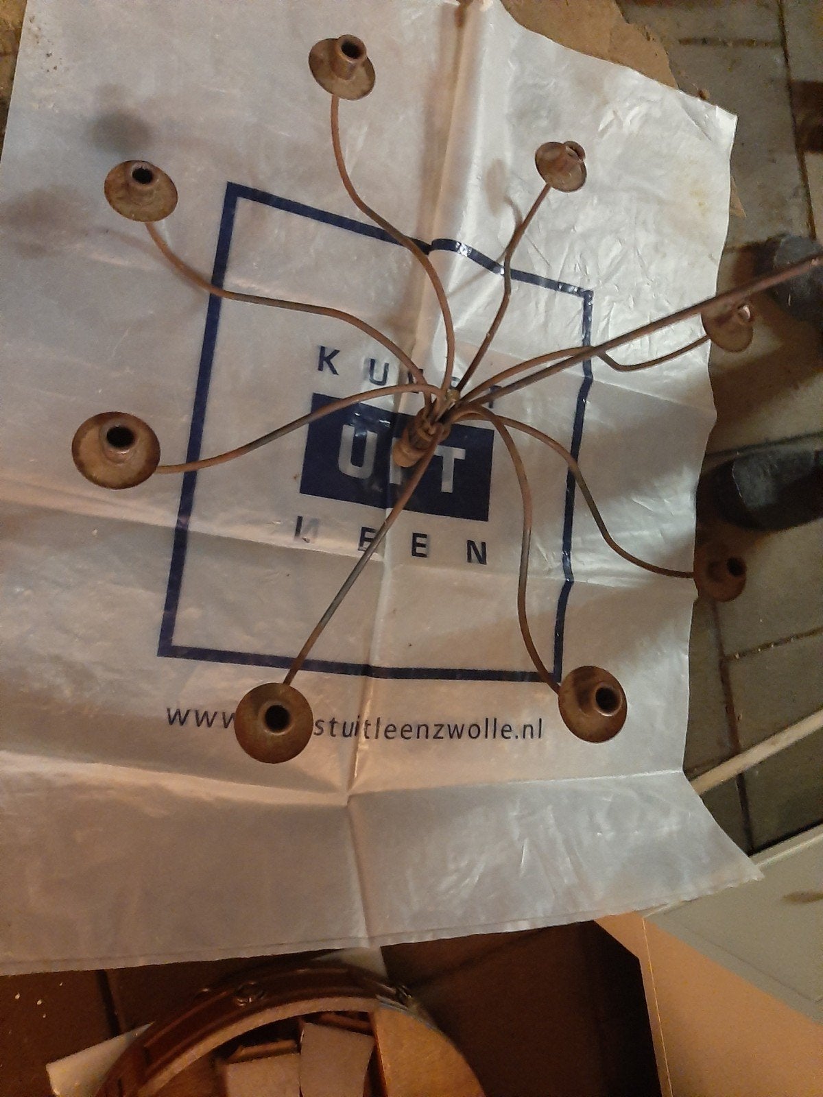Grote hang kandelaar, Ophalen of Verzenden, Zo goed als nieuw, Magneetbord