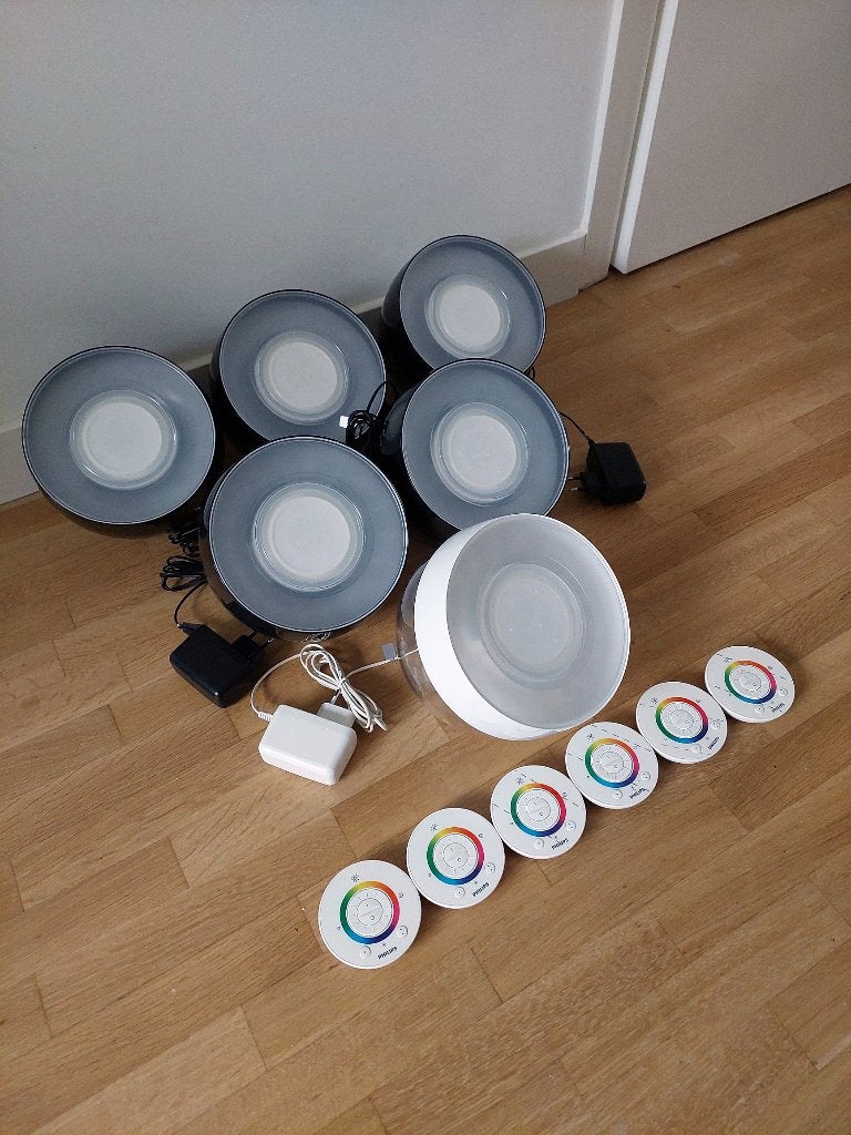 Philips LivingColors LED-lampen met afstandsbediening, Kunststof, 20 cm, Meerkleurig, Overige fittingen