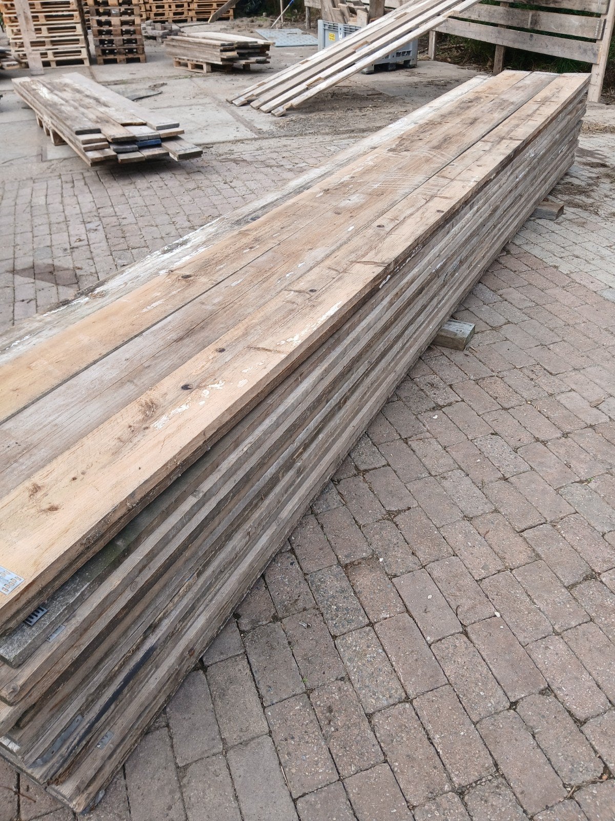 steiger hout planken steigerplanken, Ophalen, Gebruikt, 25 tot 50 mm, Plank