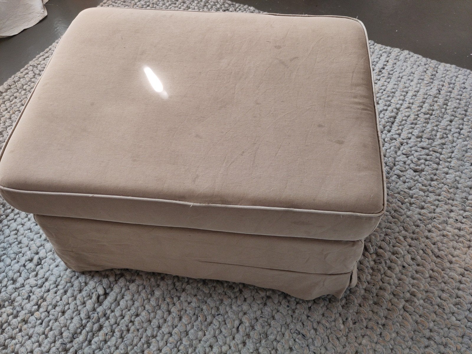 Gratis IKEA Ektorp poef, Ophalen of Verzenden, Rond