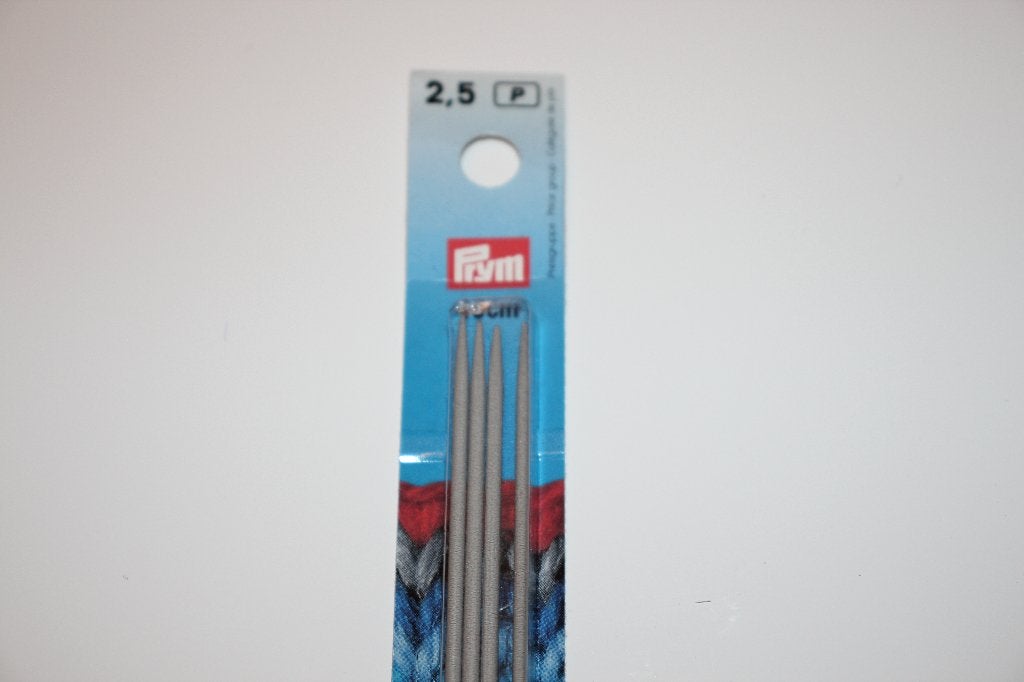 Prym breinaalden met dubbele punt - 40cm / 2,5mm #3486, Ophalen of Verzenden, Nieuw, Breien, Naald
