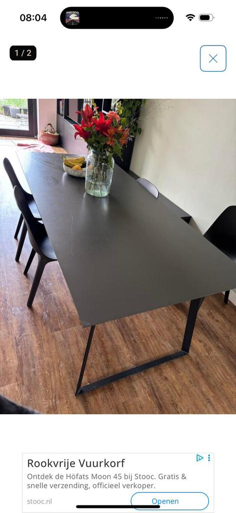 Goossens eettafel (excl. stoelen), Ophalen, Gebruikt, 200 cm of meer, 50 tot 100 cm