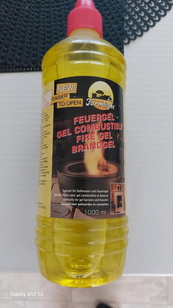 Farmlight Brandgel 1000ml - Gel voor vuurkorven, Ophalen of Verzenden, Nieuw
