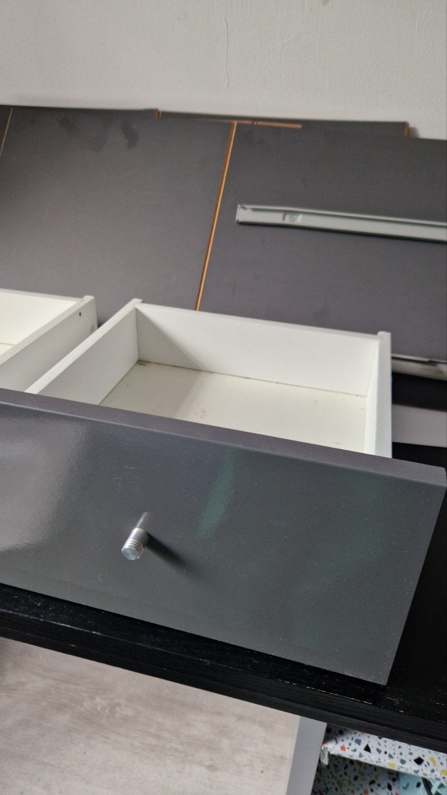 Grijze lades (4) voor Expedit Ikea, 1 of 2 laden, Ophalen of Verzenden, Gebruikt
