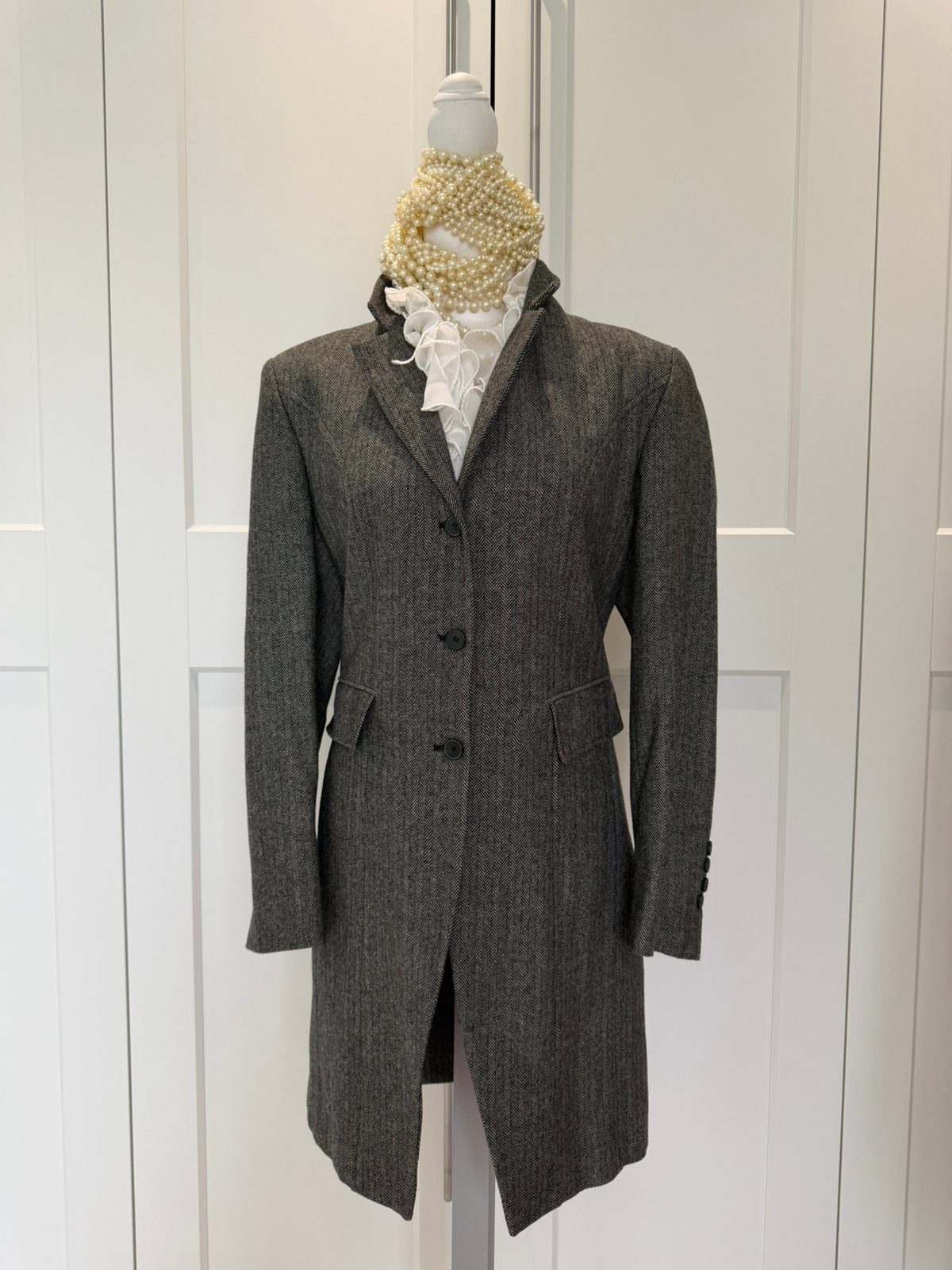 Nieuw Far Hills Purdey blazer jas grijs zwart 42 44 xl xxl, Verzenden, Nieuw, Maat 42/44 (L), Grijs
