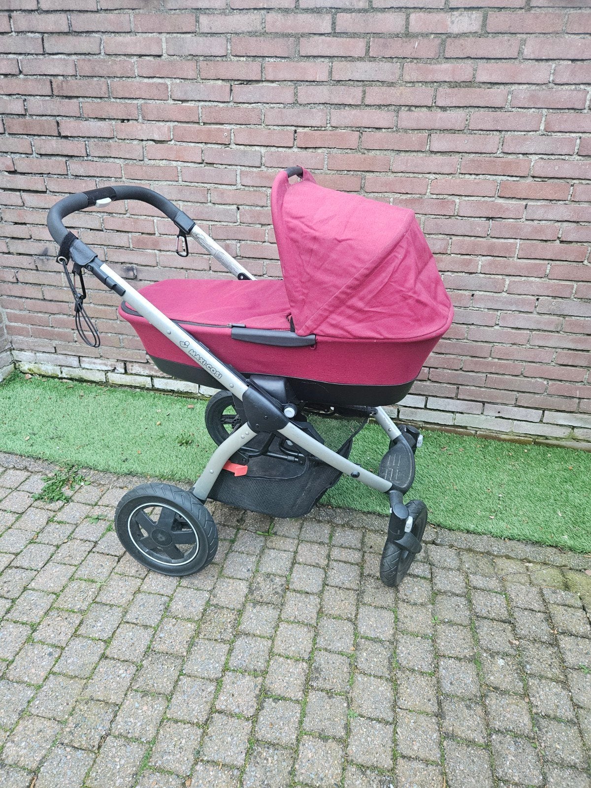 3 in 1 kinderwagen Maxi Cosi, Ophalen, Gebruikt, Maxi-Cosi, Verstelbare duwstang