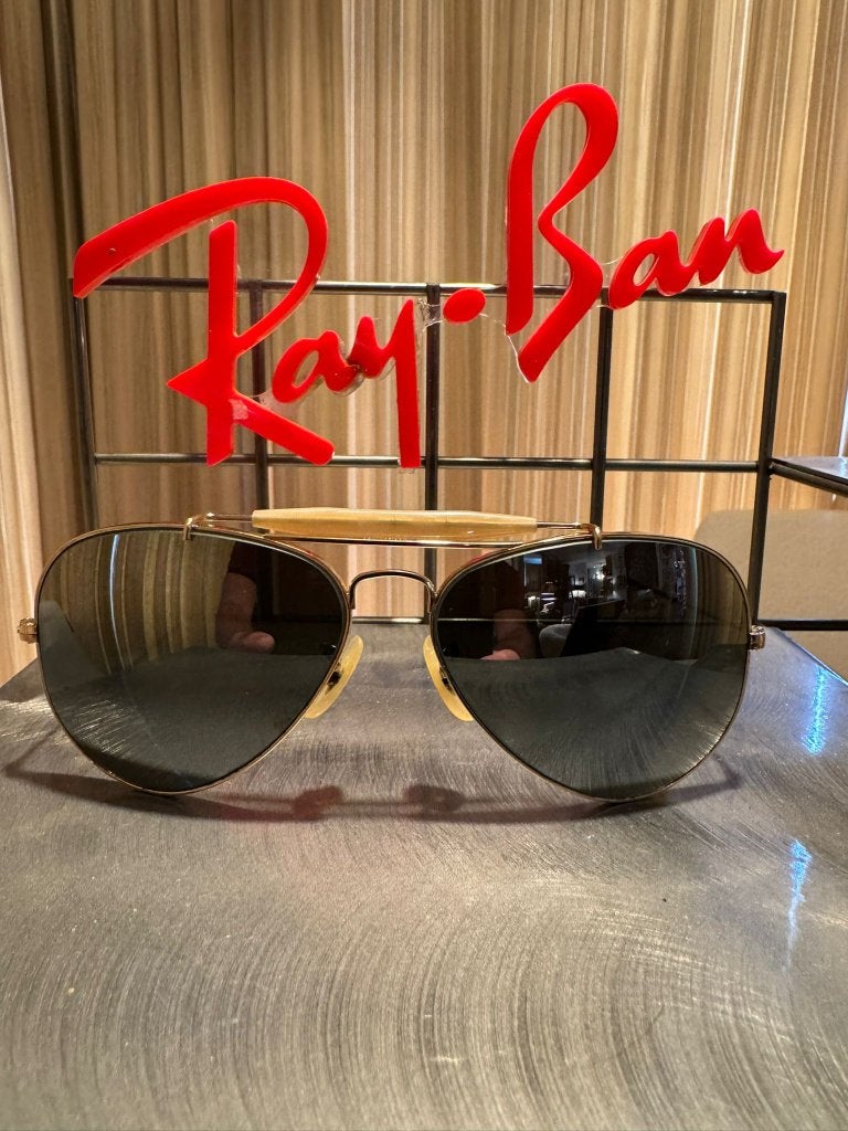 Zeldzame Vintage Ray-Ban Outdoorsman 58 Double Gradient O67, Sieraden, Tassen en Uiterlijk, Zonnebrillen en Brillen | Heren, Ray-Ban USA