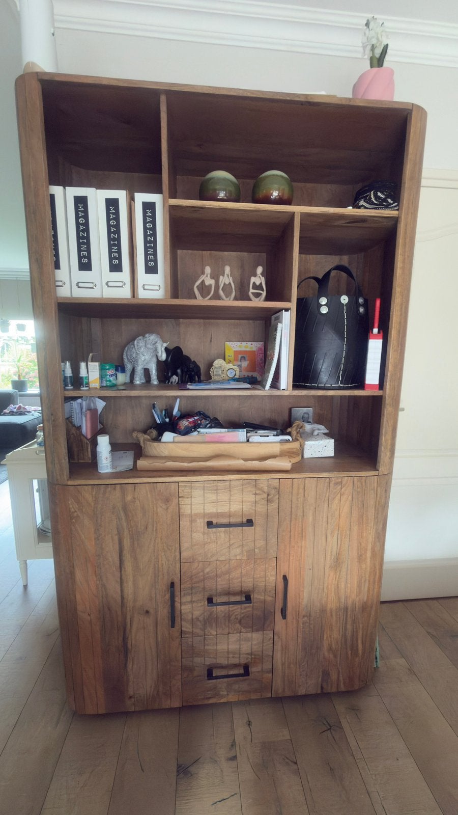 Teak kast oxford, Ophalen, Zo goed als nieuw