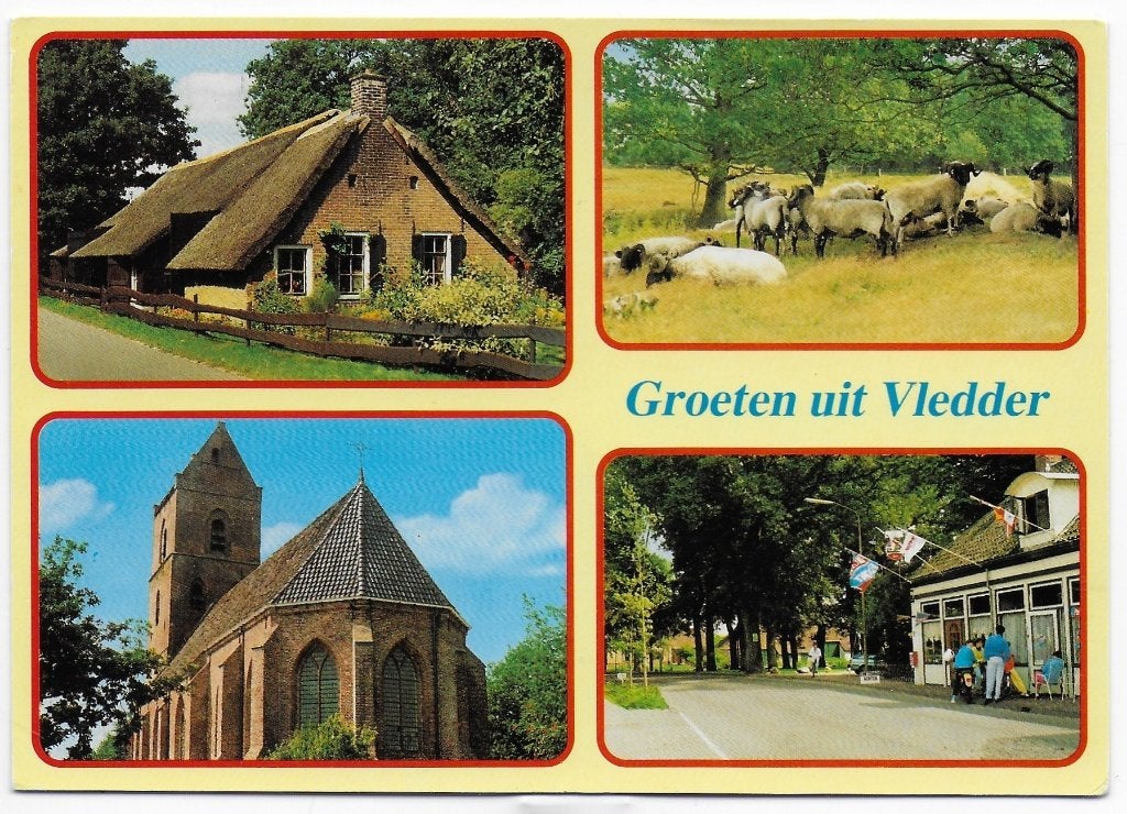 Vledder Gelopen Ansichtkaart ( B5956 ), Ophalen of Verzenden, 1980 tot heden, Gelopen