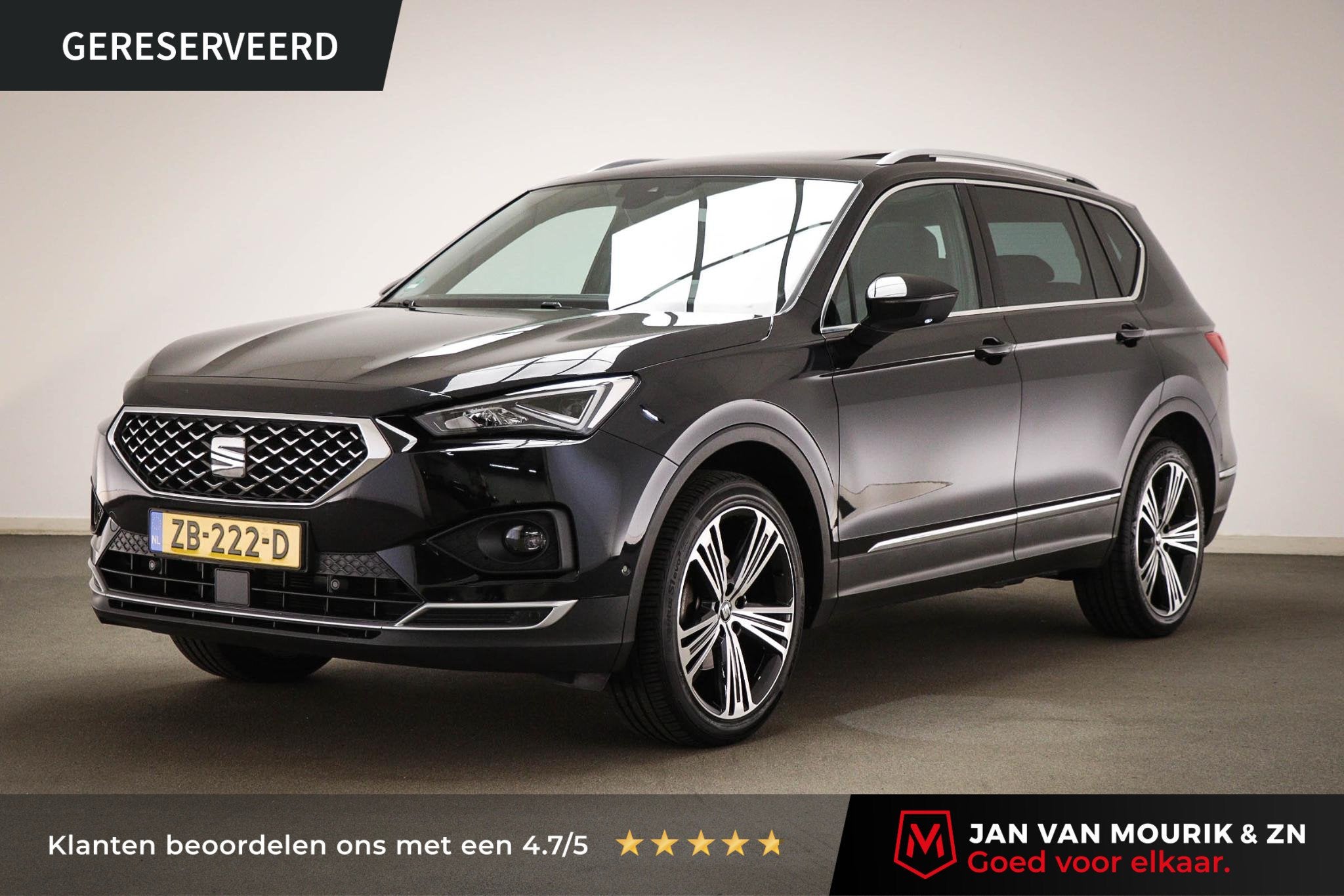 SEAT Tarraco 1.5 TSI Xcellence | LEDER / TECHNOLOGY- PACK |, Auto's, Voorwielaandrijving, 4 cilinders, Zwart, Handgeschakeld