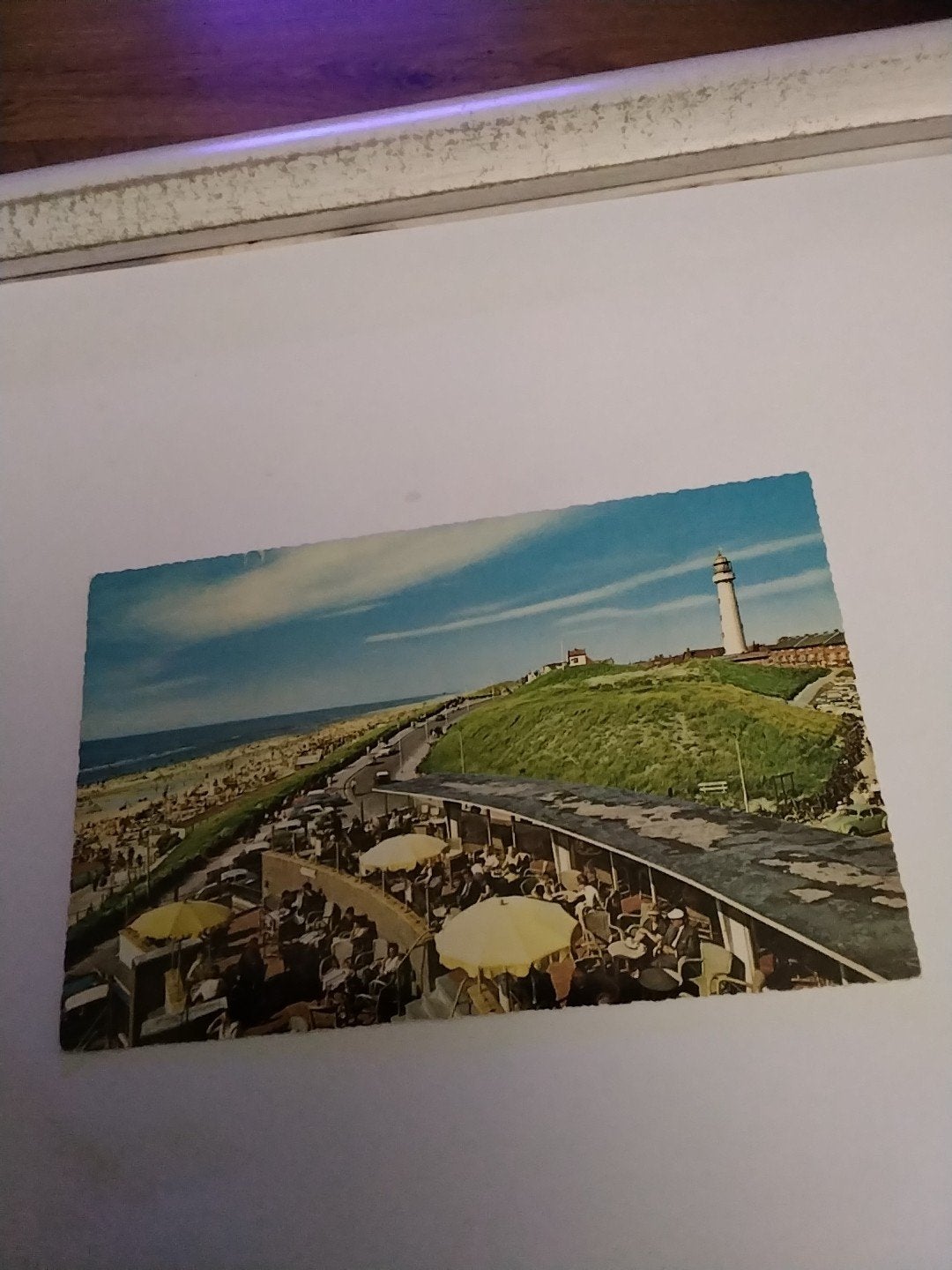Oude ansichtkaart Egmond aan Zee met vuurtoren, Ophalen of Verzenden, Noord-Holland