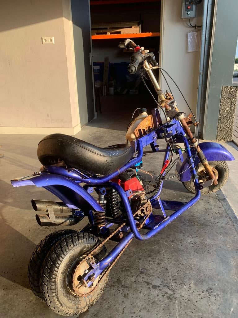 Mini chopper (pitbike), Fietsen en Brommers, Ophalen, Gebruikt