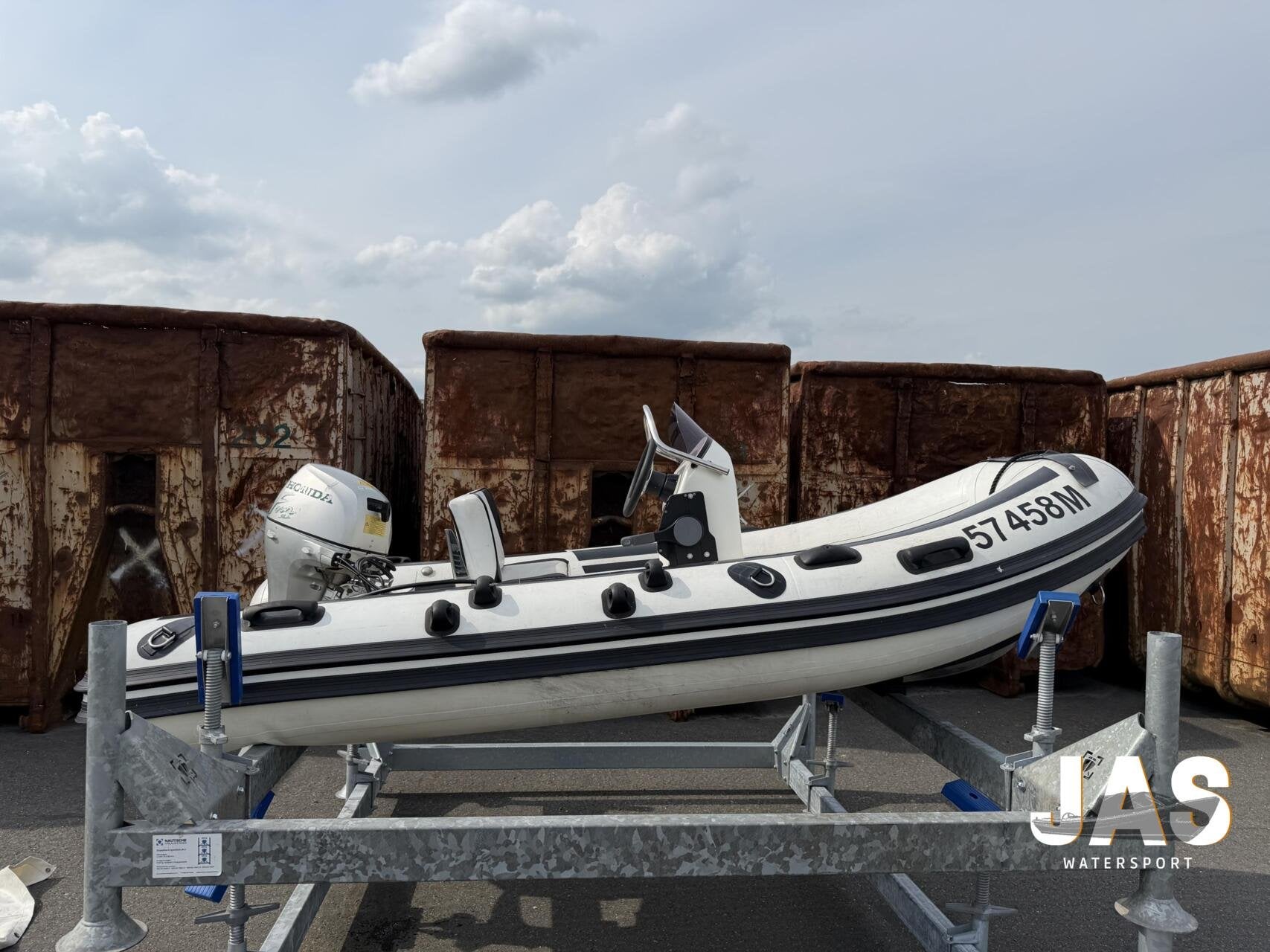 Rib rubberboot 340 8pk Honda elektrisch gestart (Bwj 2008), Benzine, Overige merken