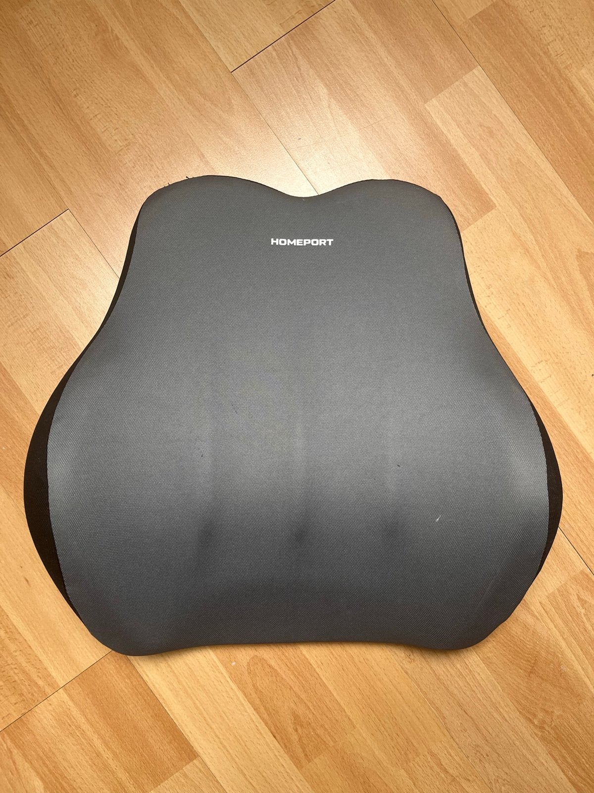 Homeport Ergonomisch Rugkussen - Grijs/Zwart, Ophalen of Verzenden, Zo goed als nieuw, Grijs, Textiel