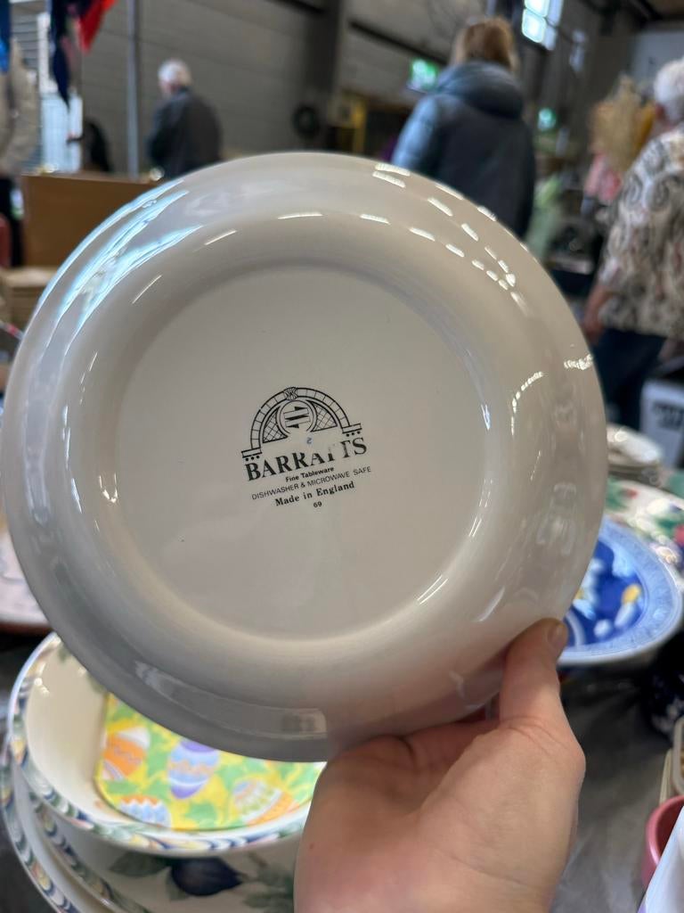 Barratts Servies: Borden en Kommen met Fruitdecor, Huis en Inrichting, Keuken | Servies, Ophalen, Gebruikt, Keramiek, Bord(en)