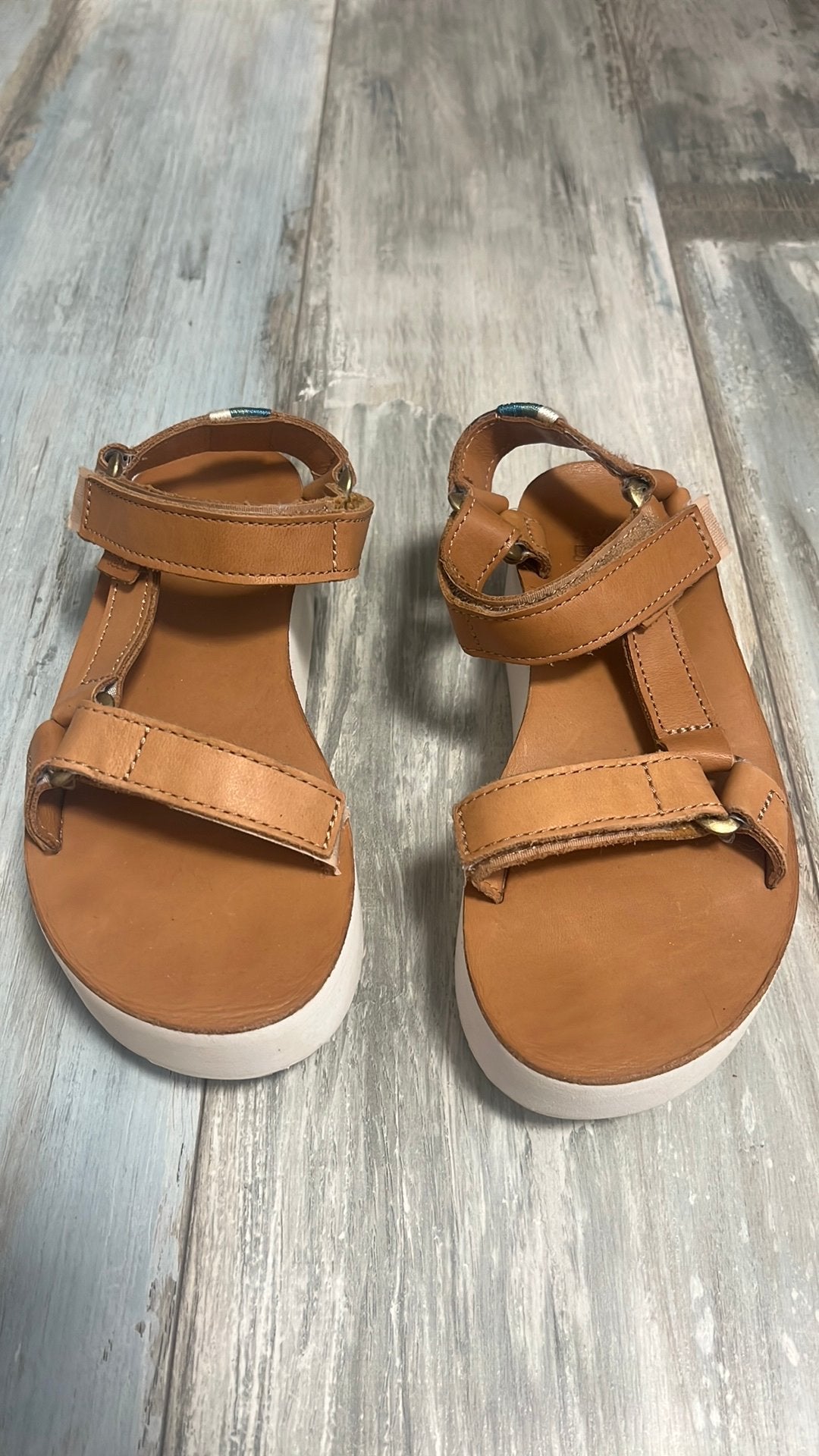 Leren TEVA SANDALEN mt 36, Bruin, Zo goed als nieuw, Sandalen of Muiltjes, Ophalen of Verzenden