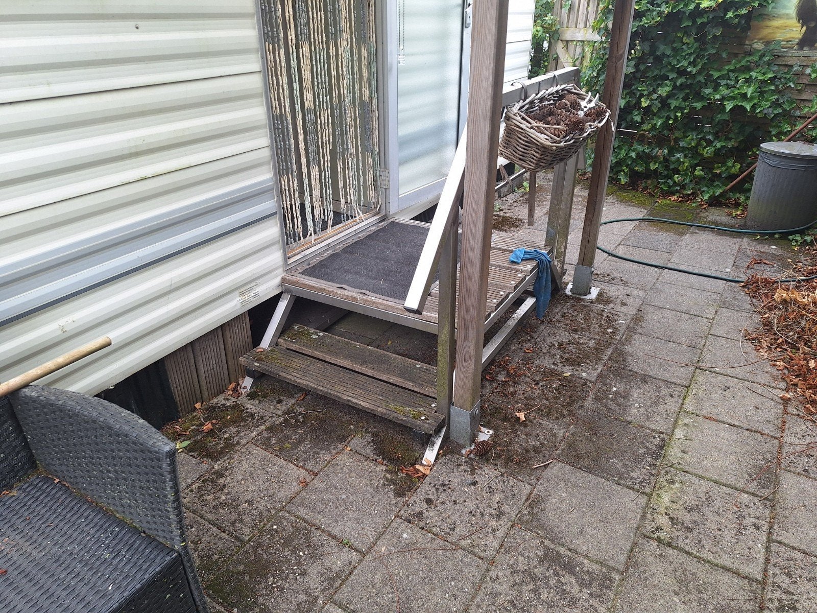 caravan trap rvs met leuning  medio nov., Caravans en Kamperen, Ophalen