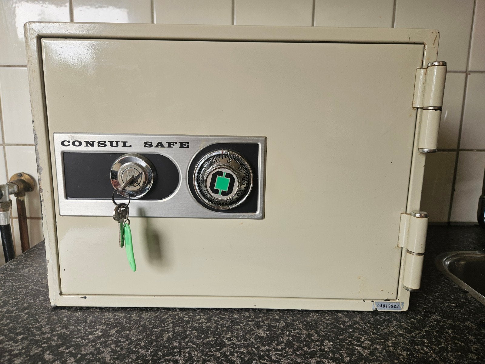 Consul Safe Kluis met Sleutel en Cijferslot, Ophalen of Verzenden, Gebruikt, Brandkast