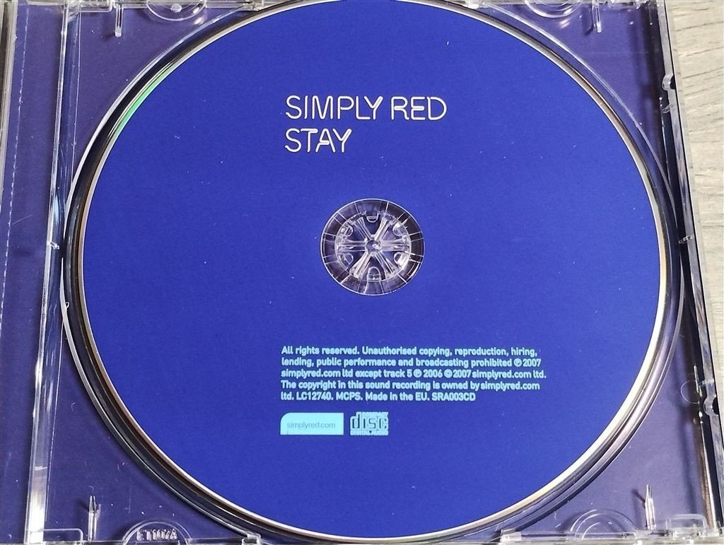 Simply Red - Stay, Ophalen of Verzenden, Zo goed als nieuw, Pop