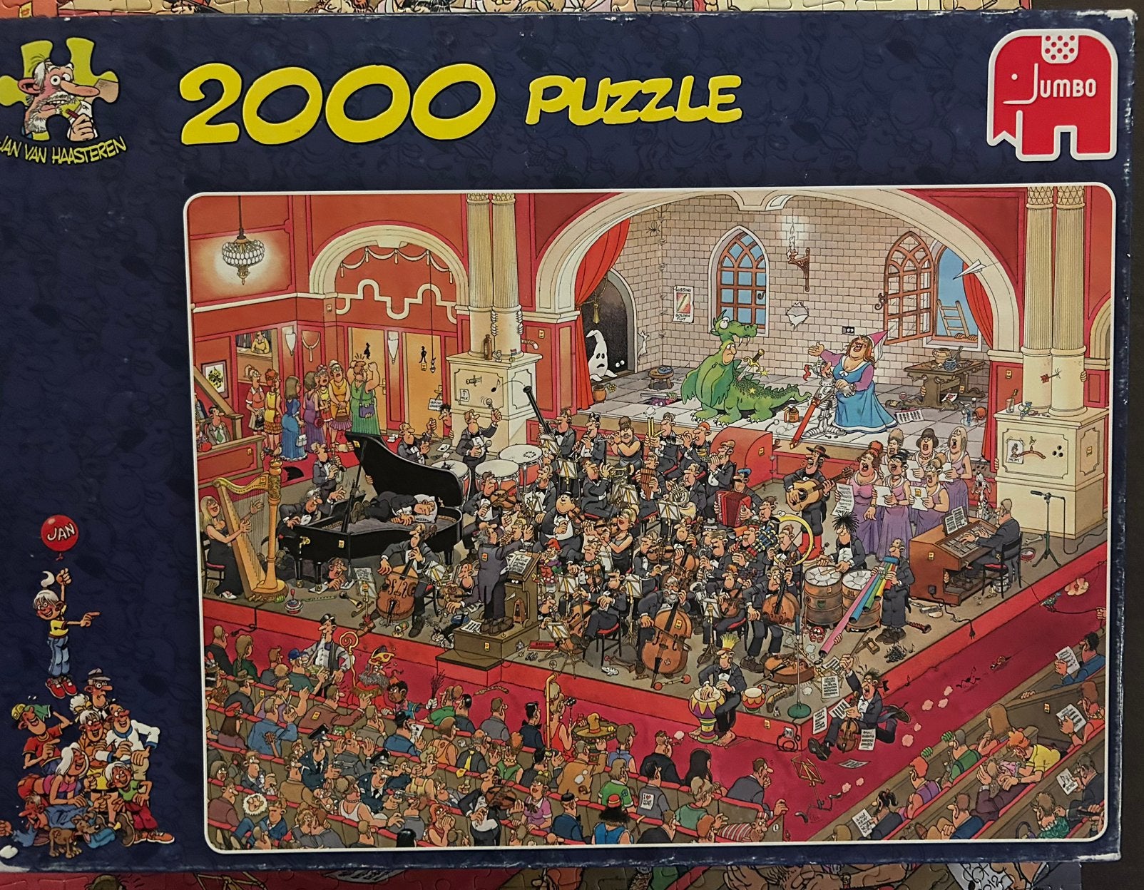 Jan van Haasteren puzzel De Opera, Hobby en Vrije tijd, Denksport en Puzzels, Ophalen of Verzenden, Meer dan 1500 stukjes, Gebruikt