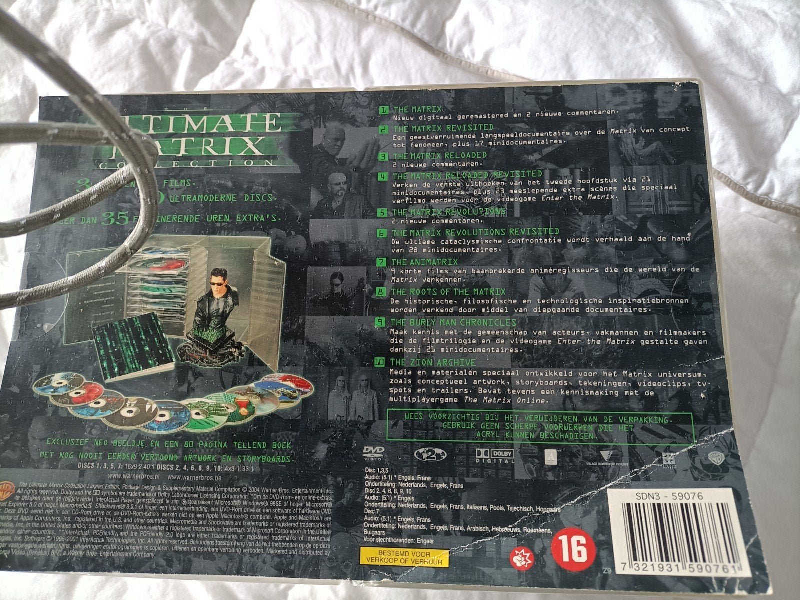 The Ultimate Matrix Collection DVD Boxset (10 Discs), Cd's en Dvd's, Dvd's | Thrillers en Misdaad, Gebruikt, Actiethriller, Vanaf 16 jaar
