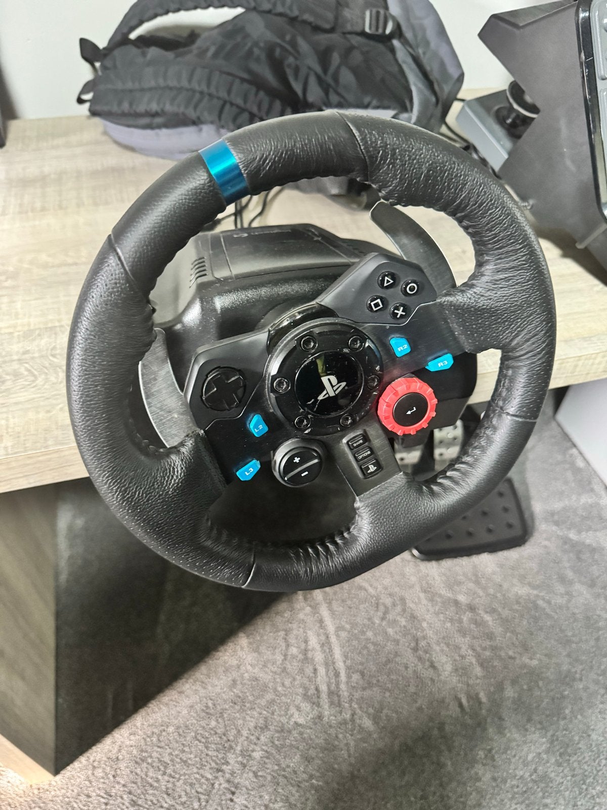 Logitech stuur, pedalen, farming set, Ophalen, Gebruikt