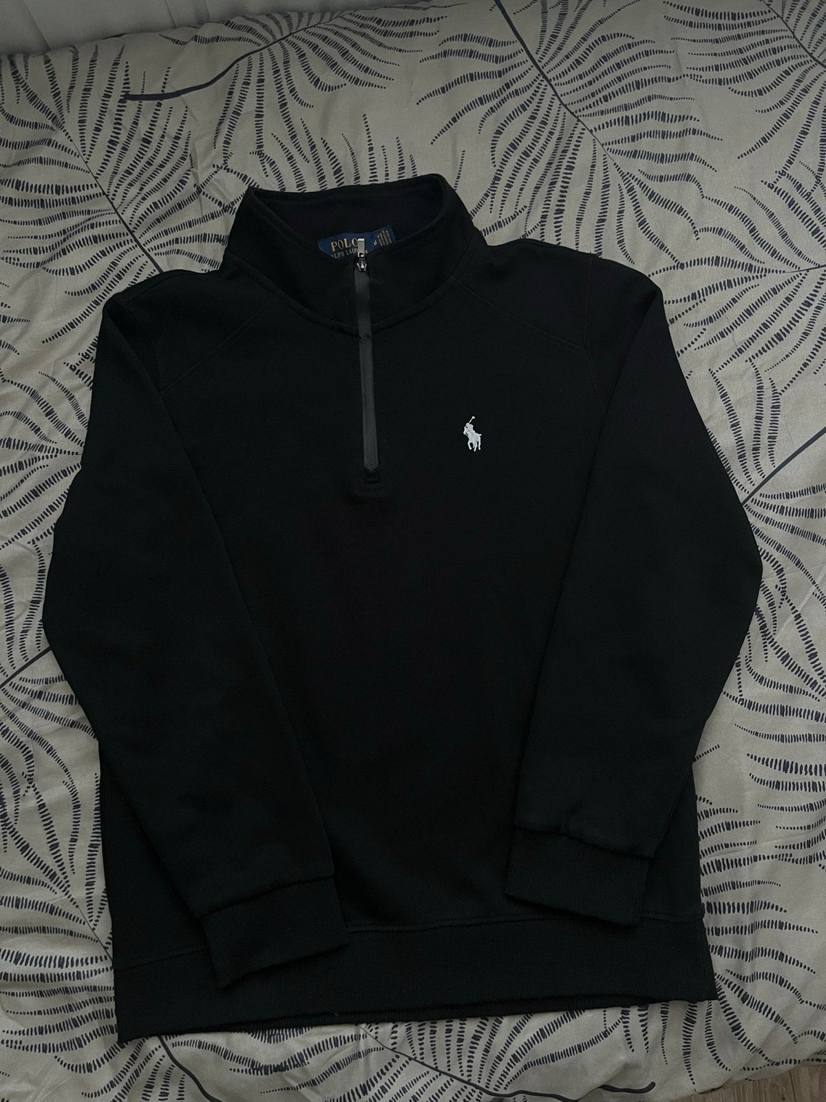 Polo Ralph Lauren sweater met rits - Maat S, Ophalen of Verzenden, Zo goed als nieuw, Maat 46 (S) of kleiner, Zwart