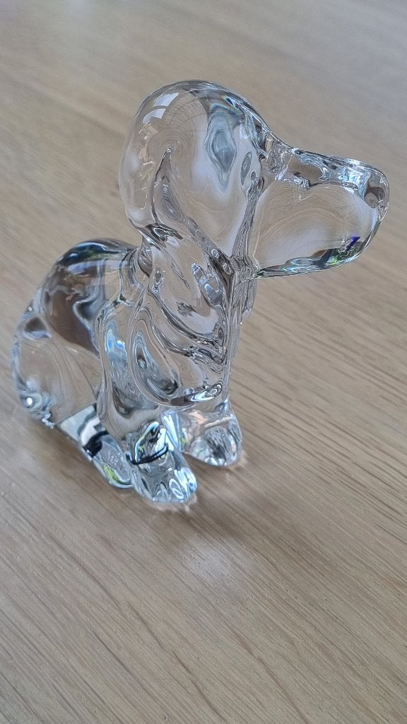 Daum France Chien, Hond, prachtige Franse glaskunst - bieden, Antiek en Kunst, Antiek | Glas en Kristal, Ophalen of Verzenden
