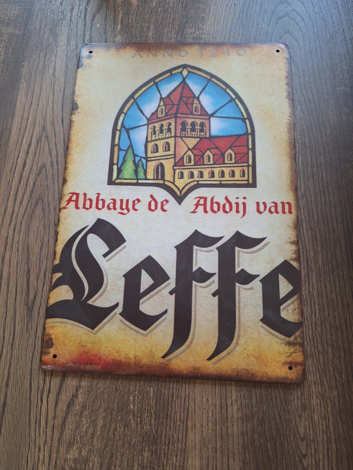 leffe wandbord, Ophalen of Verzenden, Reclamebord, Plaat of Schild, Overige merken